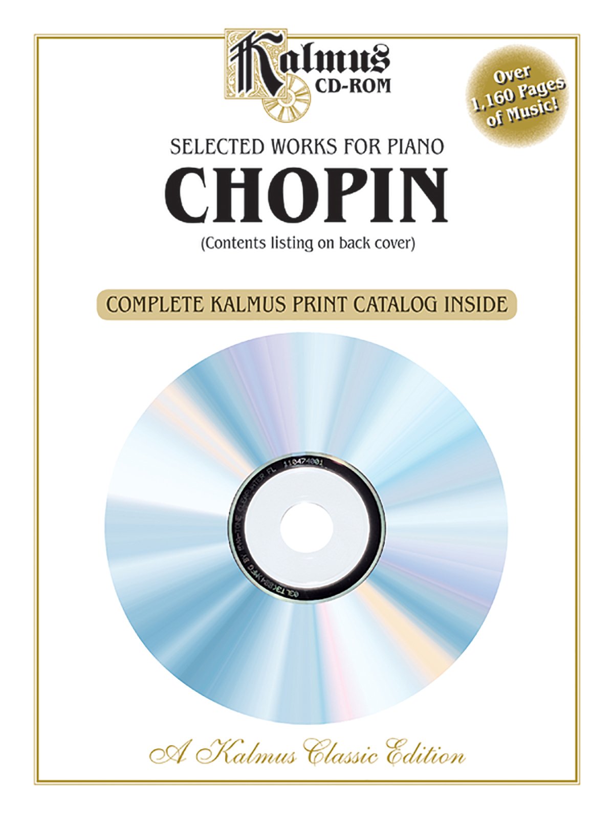Selected Works for Piano by Chopin: Kalmus Classic Edition Art & Literature