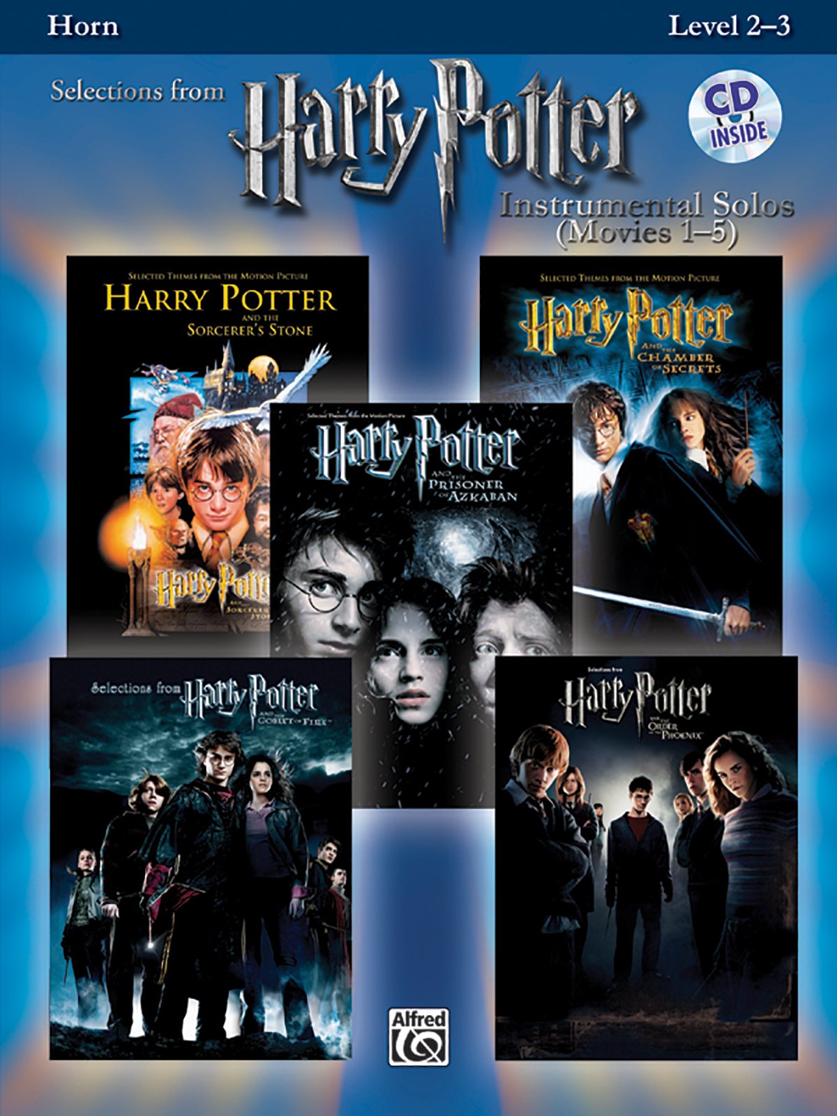 Harry Potter Movies 1-5, w. Audio-CD, for Horn in F: Instrumental Solos. Level 2-3. CD: Demo + Play-Along (Pop Instrumental Solo Series) Sheet Music