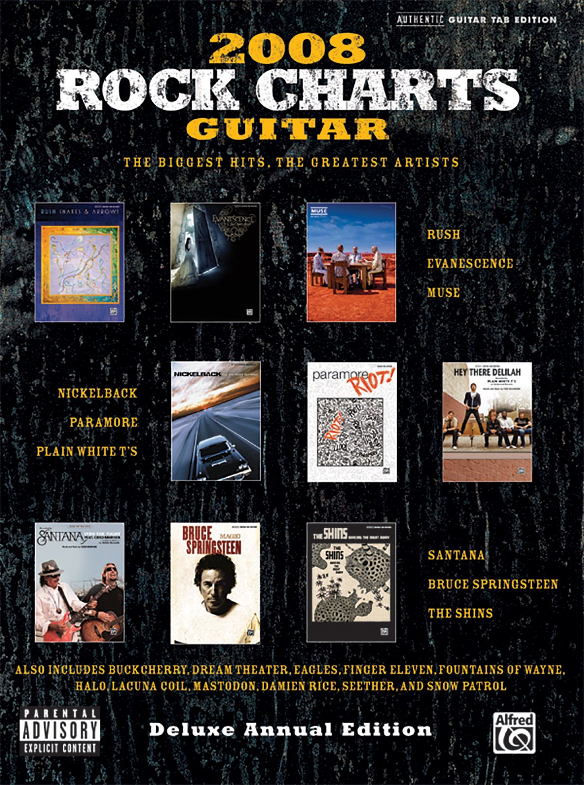 Rock Charts Guitar 2008: The Biggest Hits -- The Greatest Artists Sheet Music