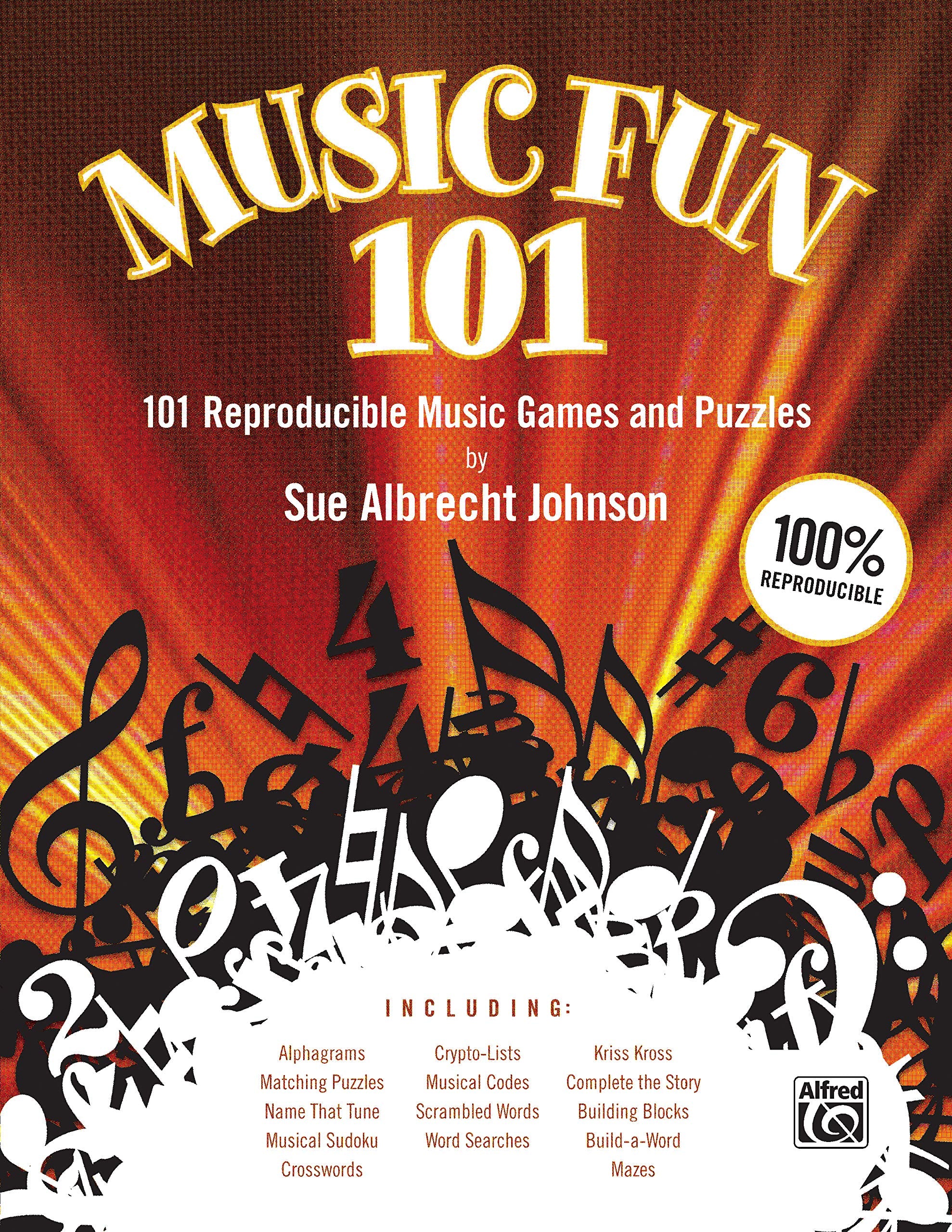 Music Fun 101: 101 Reproducible Music Games and Puzzles (Teacher's Handbook), Comb Bound Book Sheet Music