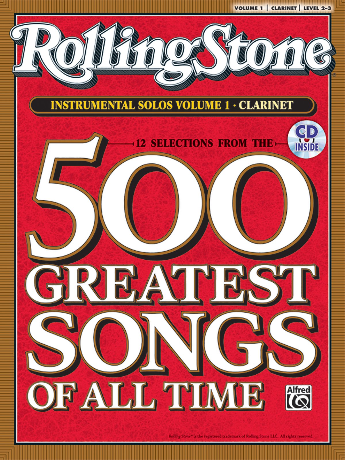 Selections from Rolling Stone Magazine's 500 Greatest Songs of All Time (Instrumental Solos), Vol 1: Clarinet, Book & CD Arts & Music