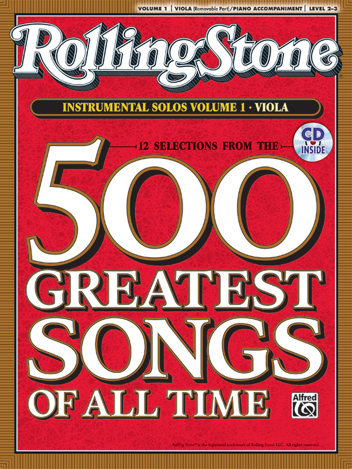 Selections from Rolling Stone Magazine's 500 Greatest Songs of All Time (Instrumental Solos for Strings), Vol 1: Viola, Book & CD Arts & Music