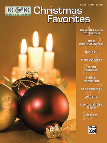 10 for 10 Sheet Music: Christmas Favorites Books