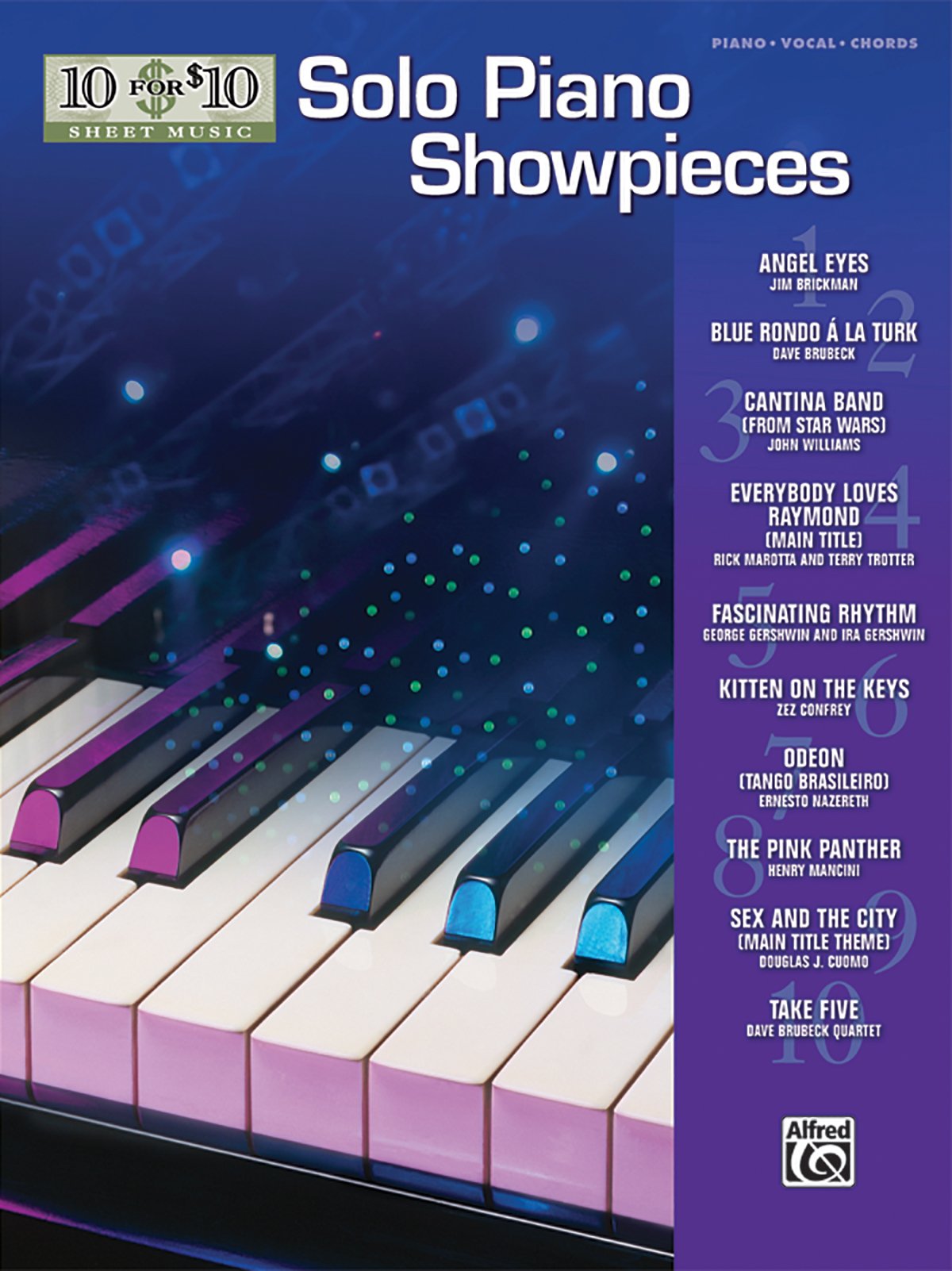 10 for $10 Sheet Music Solo Piano Showpieces: Piano Solos Social Sciences