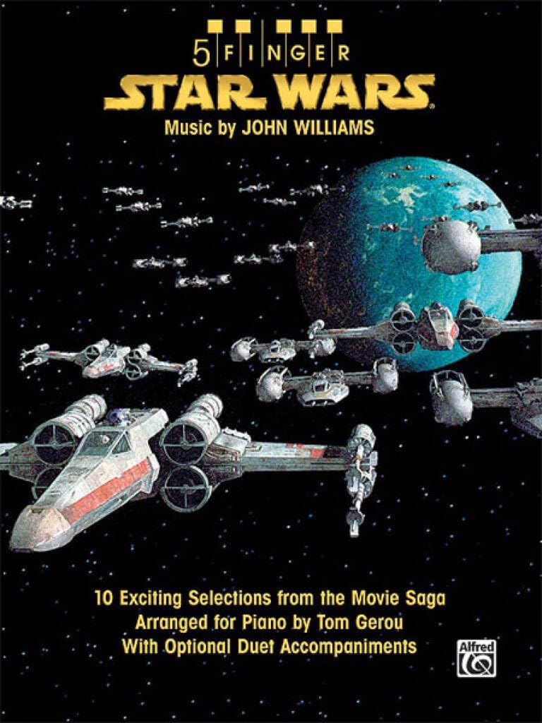 5 Finger Star Wars: 10 Exciting Selections from the Movie Saga Arranged for Piano with Optional Duet Accompaniments Sheet Music