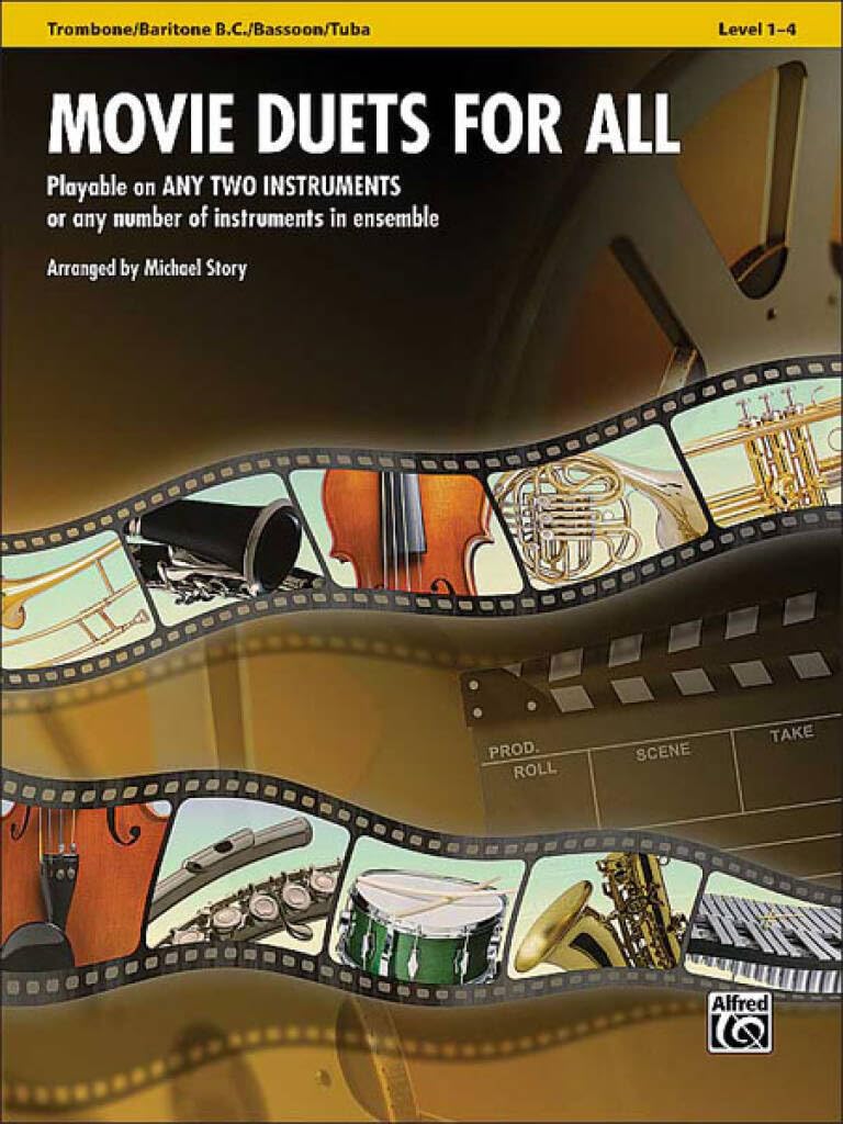 Movie Duets for All - Trombone / Baritone B.C. / Bassoon / Tuba book