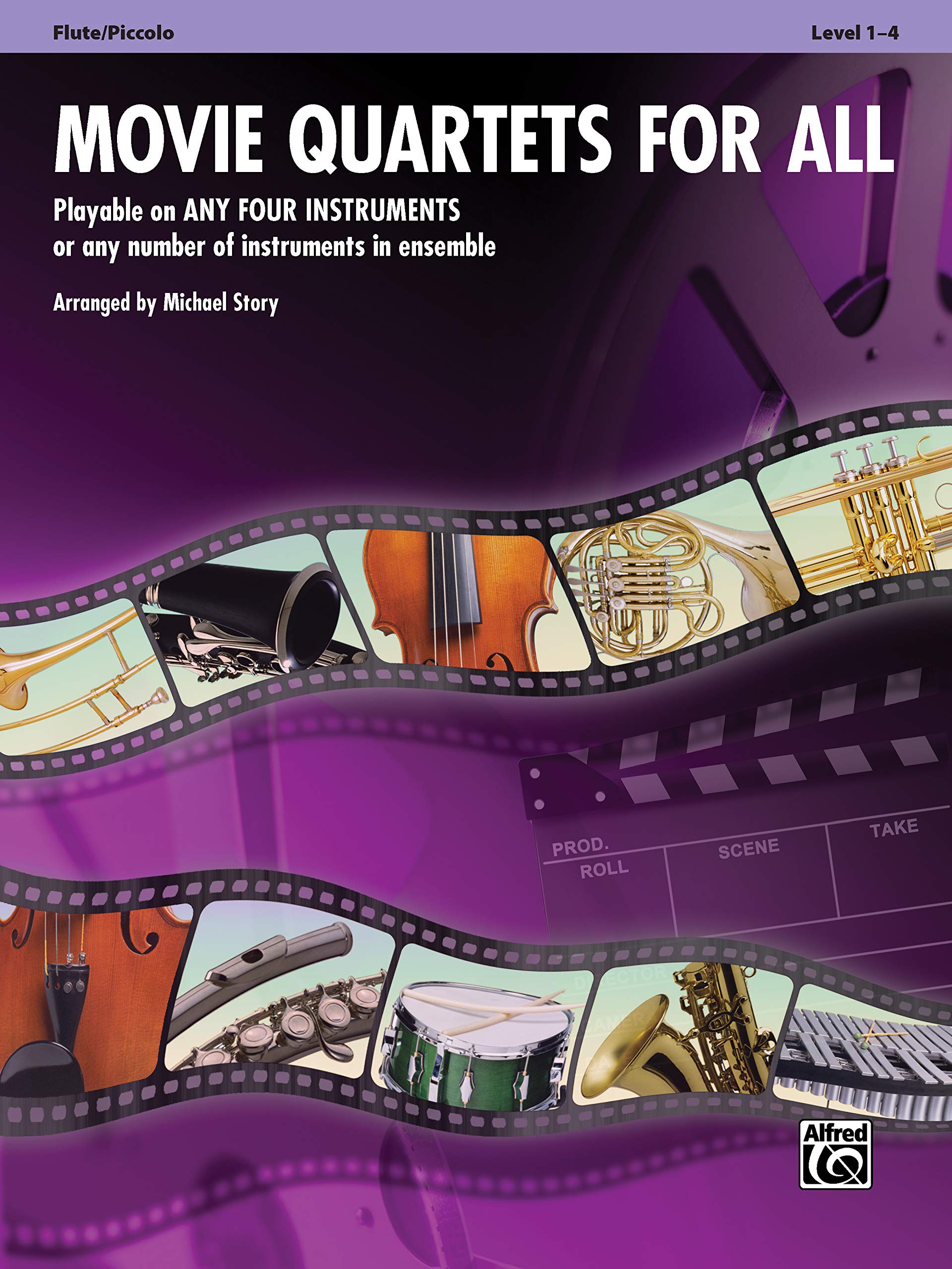 Movie Quartets for All - Flute / Piccolo book
