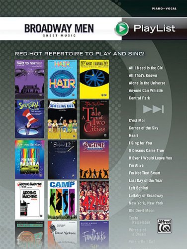 Broadway Men Sheet Music Playlist: Piano/Vocal Books