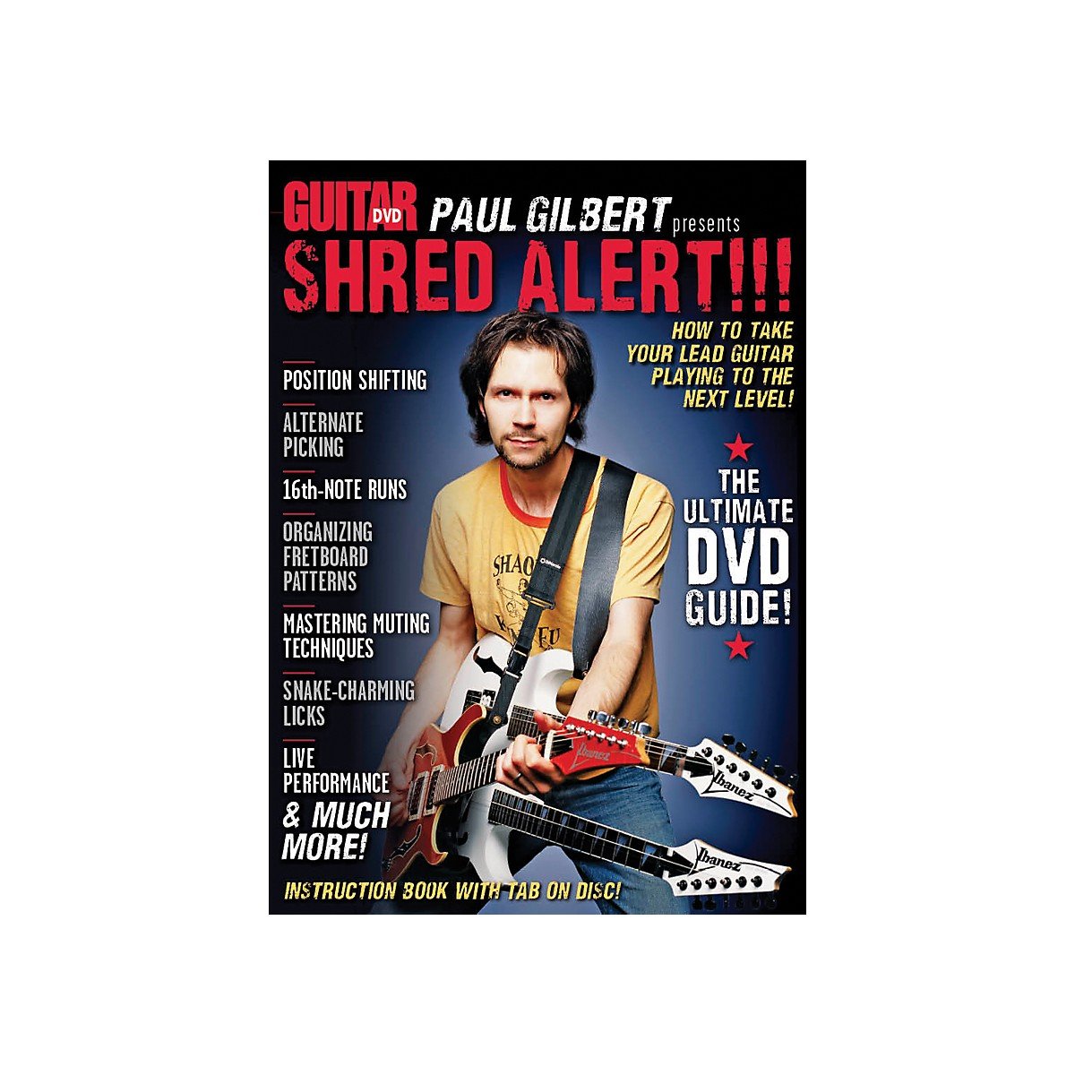 Guitar World -- Paul Gilbert Presents Shred Alert!!!: How to Take Your Lead Guitar Playing to the Next Level!, DVD dvd