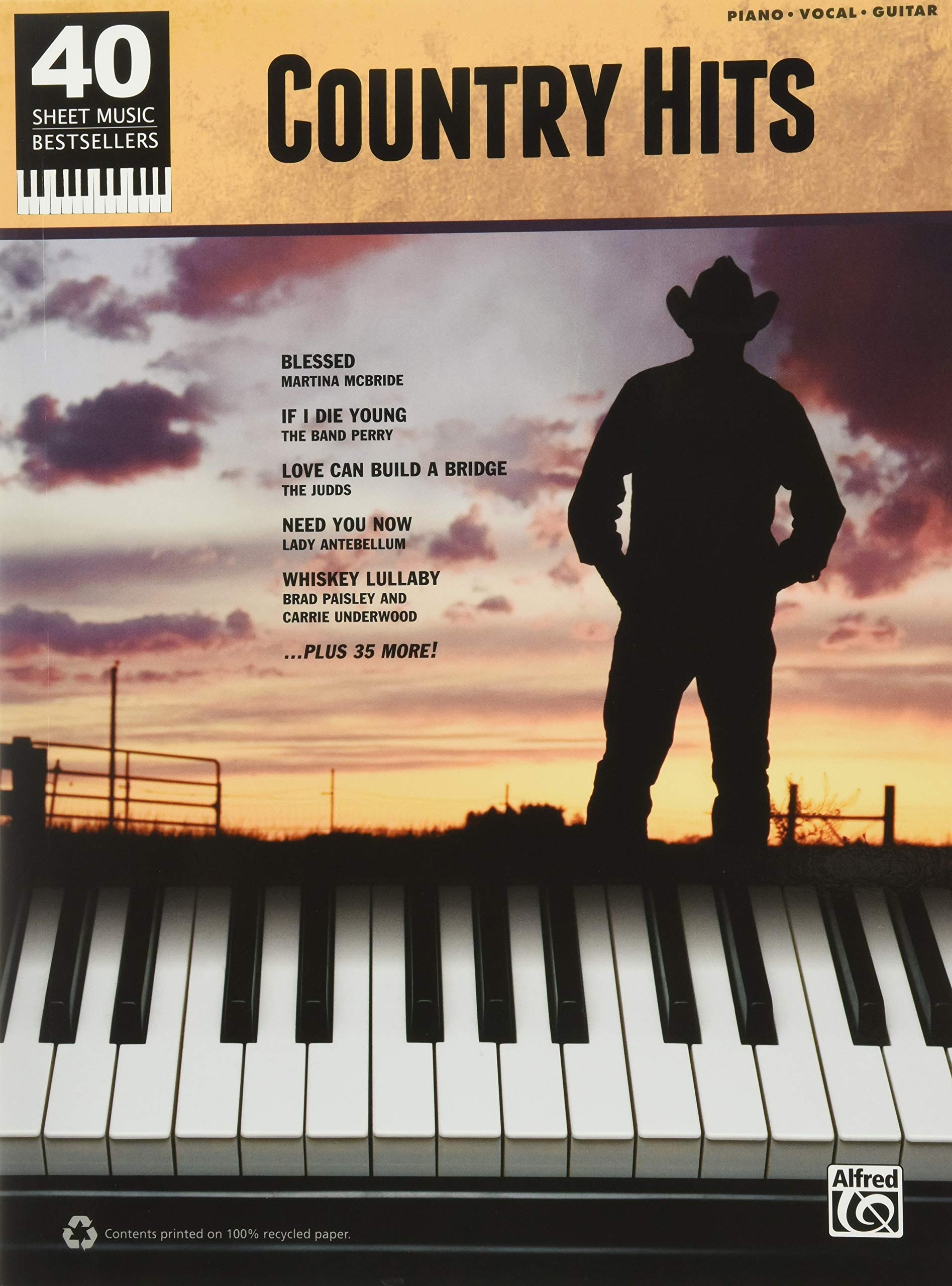 Country Hits: Piano/Vocal/Guitar (40 Sheet Music Bestsellers) Social Sciences