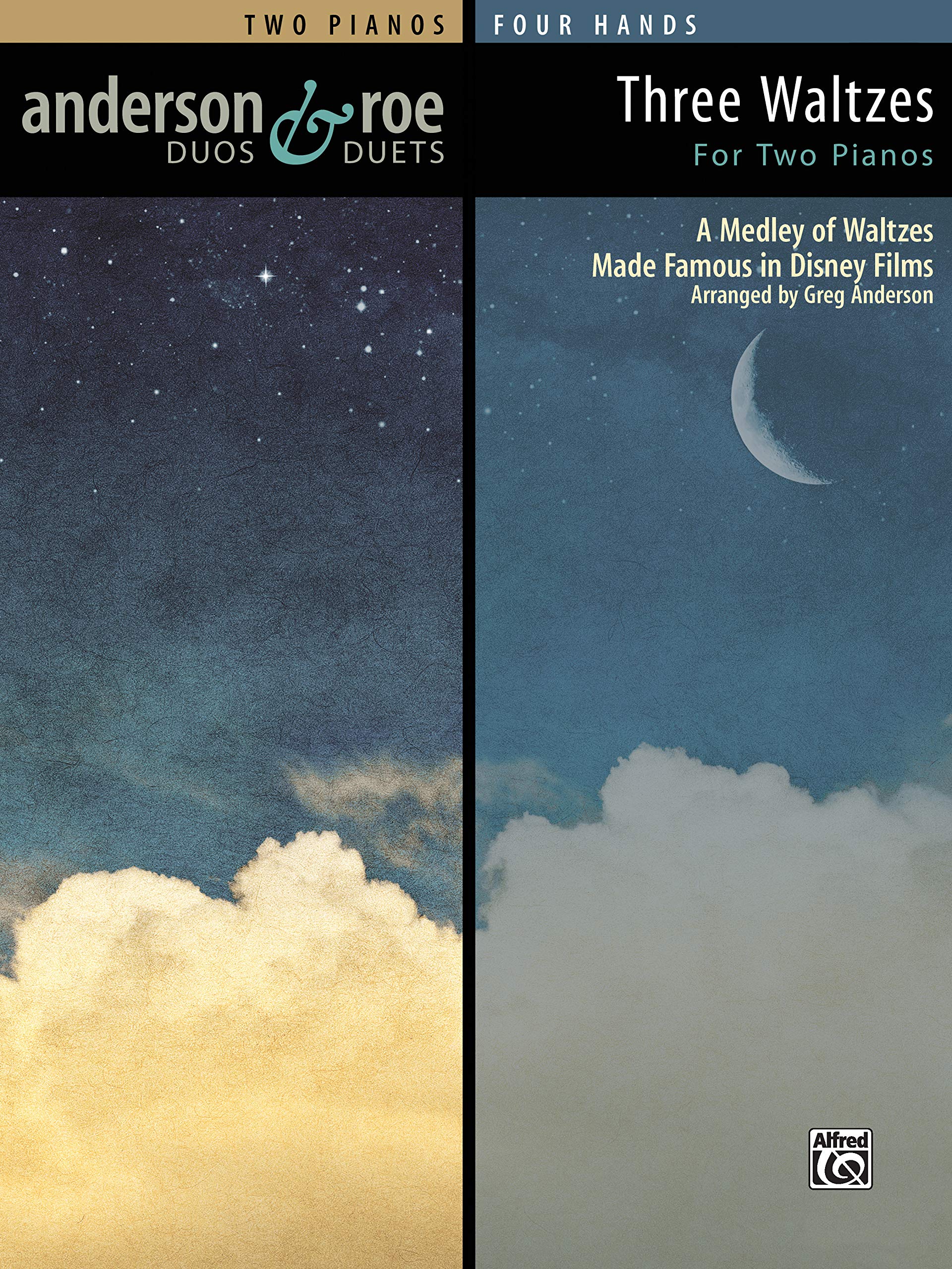 Three Waltzes for Two Pianos: A Medley of Waltzes Made Famous in Disney Films (Anderson & Roe Duos & Duets: Two Pianos Four Hands) Social Sciences
