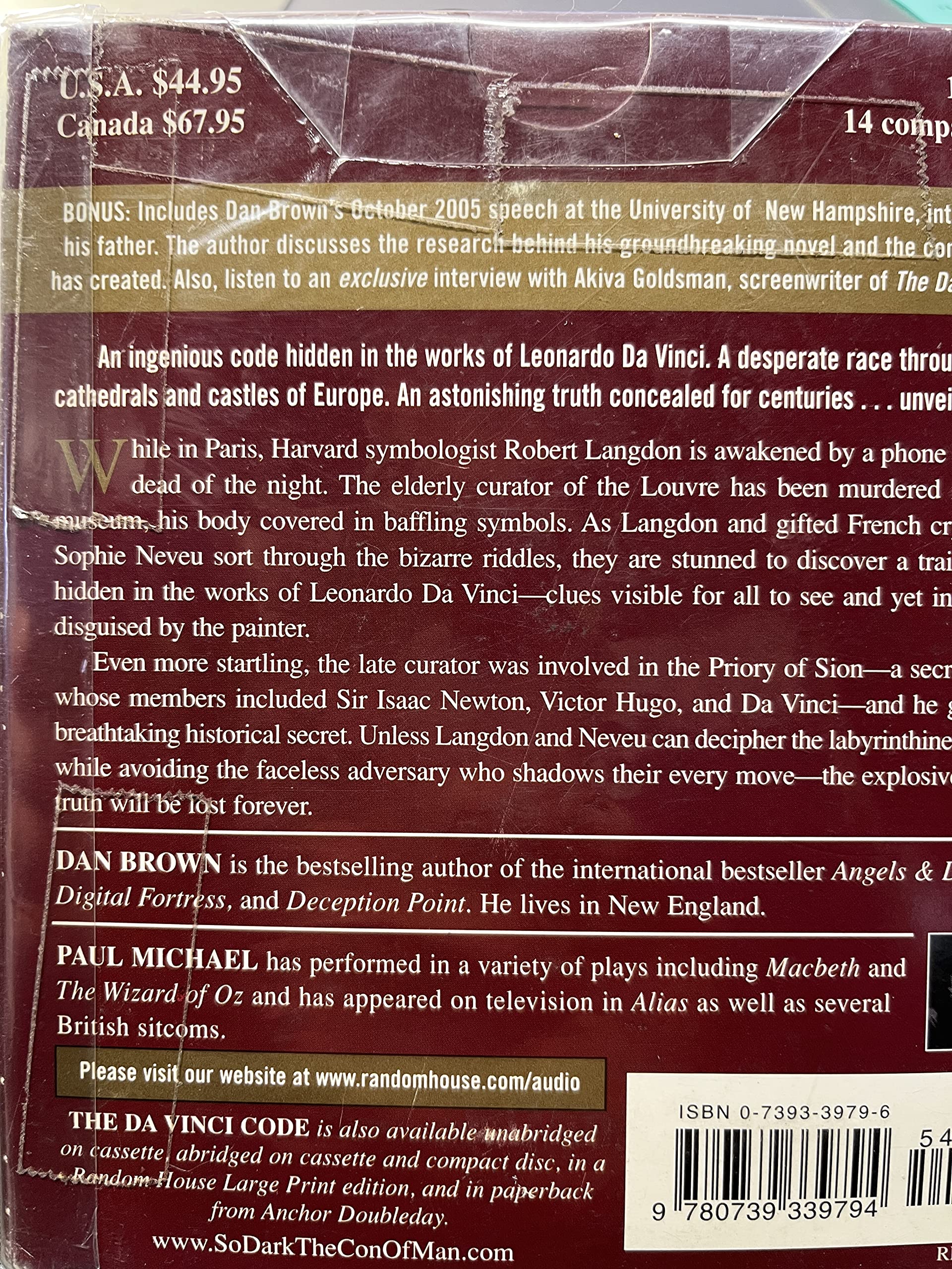 The Da Vinci Code. Movie Tie-In Detective & CSI