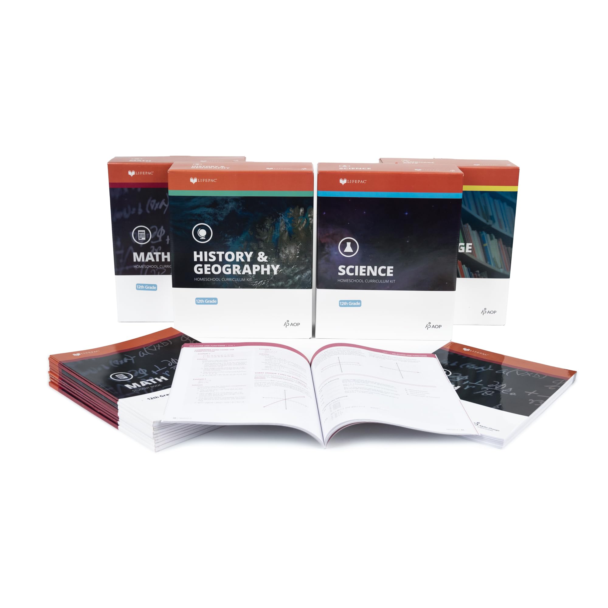 Lifepac-4 Subject Set (Grade 12) Books
