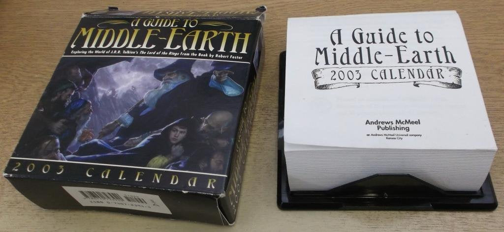 A Guide to Middle-Earth 2003 Calendar: Exploring the World of J.R.R. Tolkien's the Lord of the Rings from the Book by Robert Foster: Exploring the World of J.R.R. Tolkien's Lord of the Rings Books