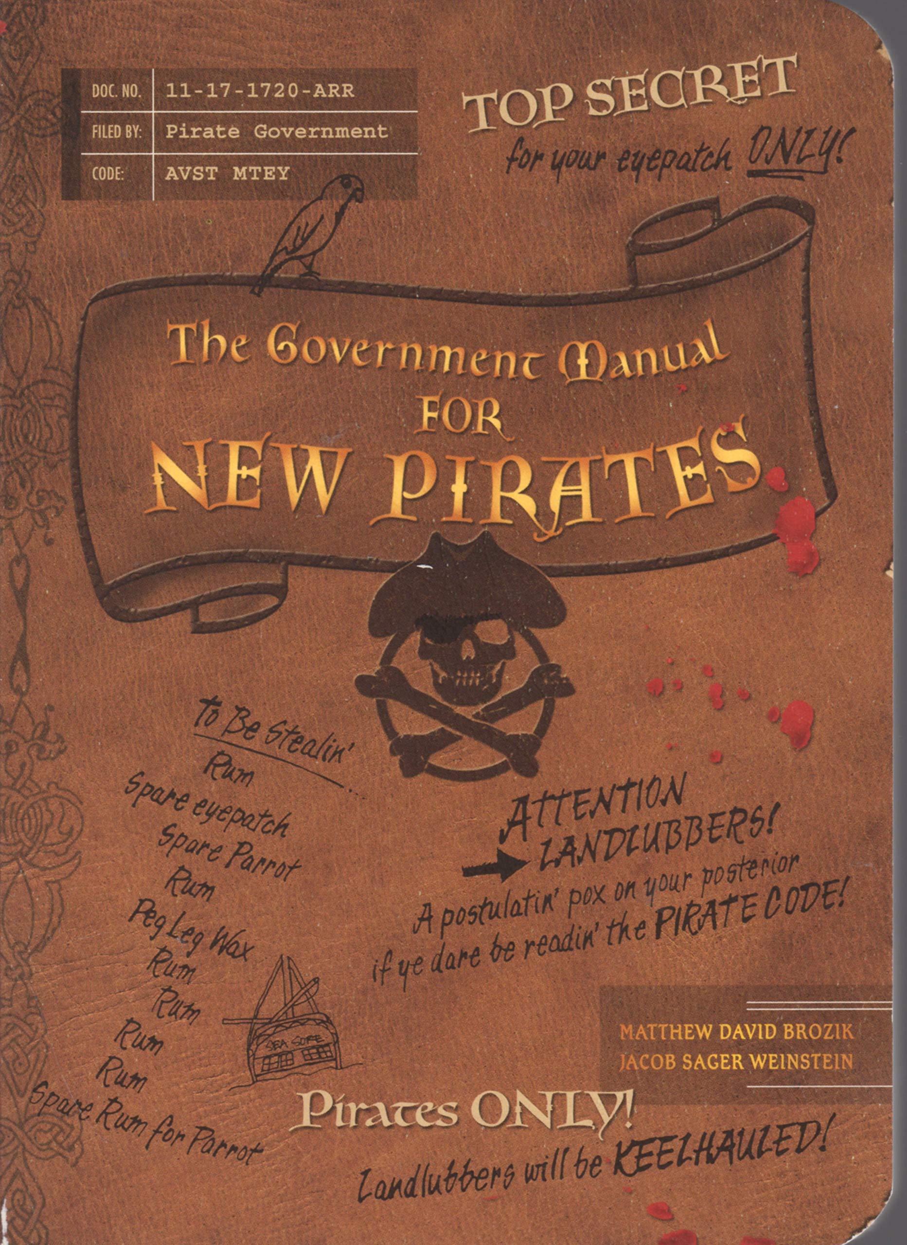The Government Manual for New Pirates Humour & Satire