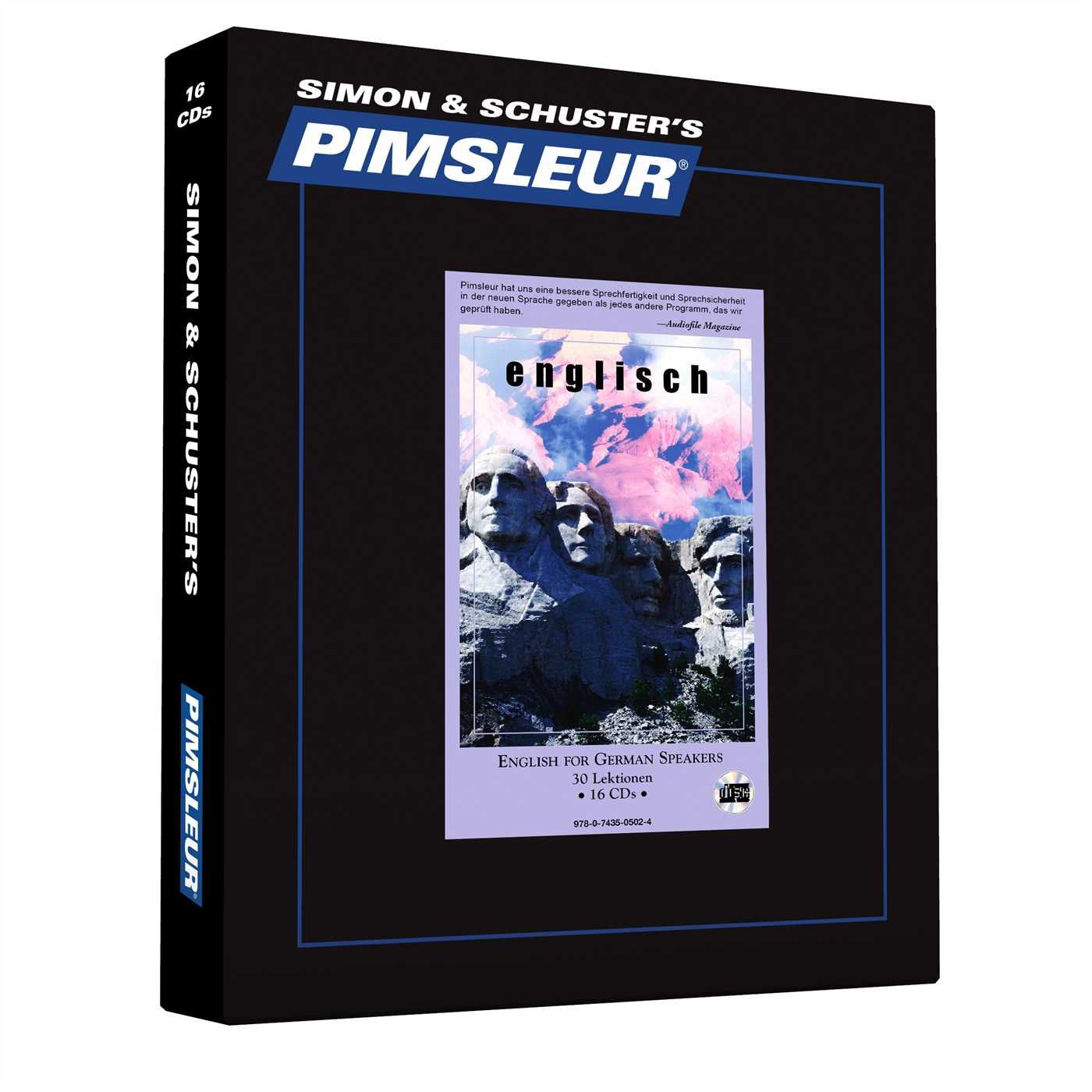 Pimsleur English for German Speakers Level 1 CD: Learn to Speak and Understand English for German with Pimsleur Language Programs (Volume 1) (Comprehensive) Foreign Languages ​​& Dictionaries