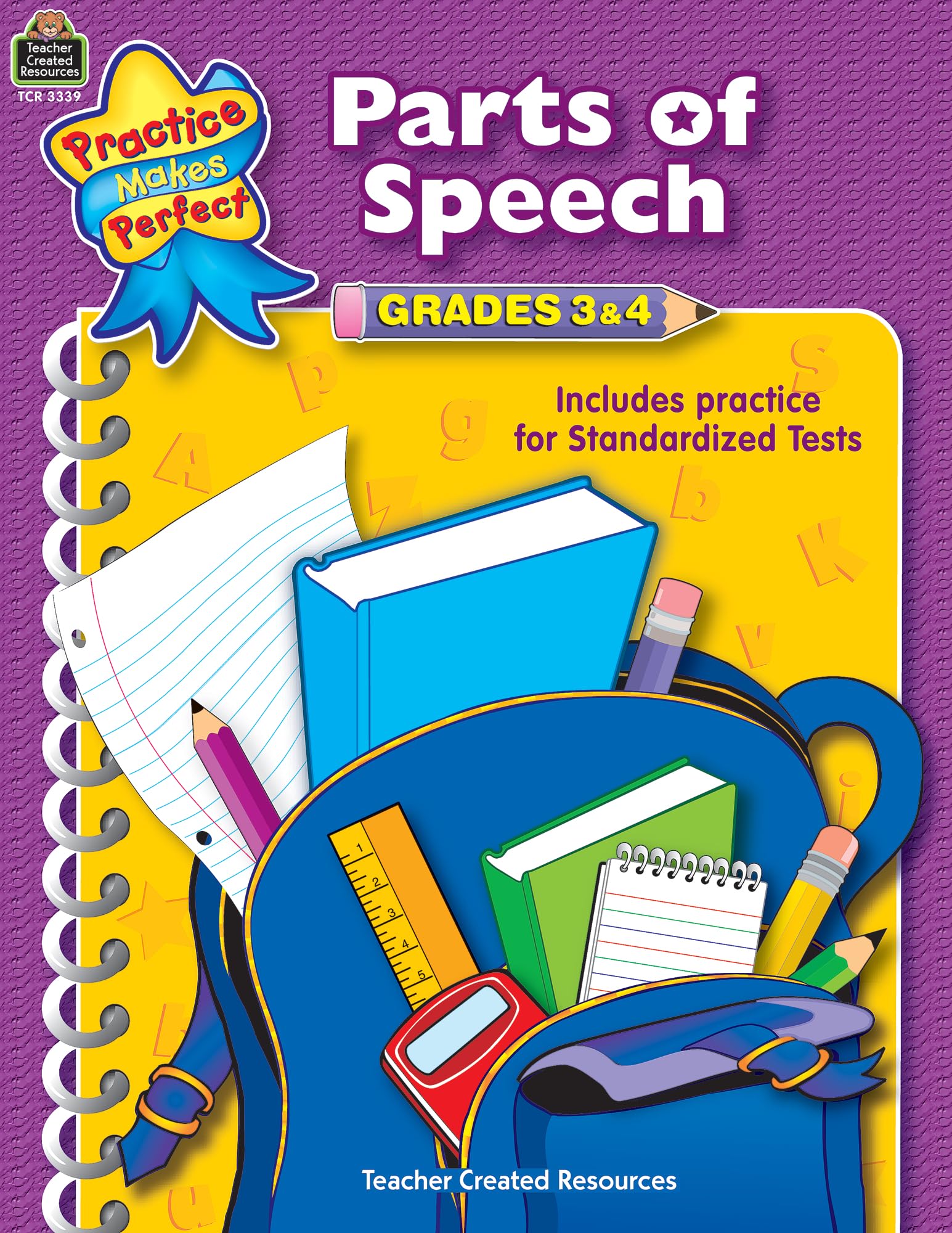 Teacher Created Resources Practice Makes Perfect: Parts of Speech Grades 3-4, 2nd Edition (TCR3339): Grades 3 & 4 Education & Training