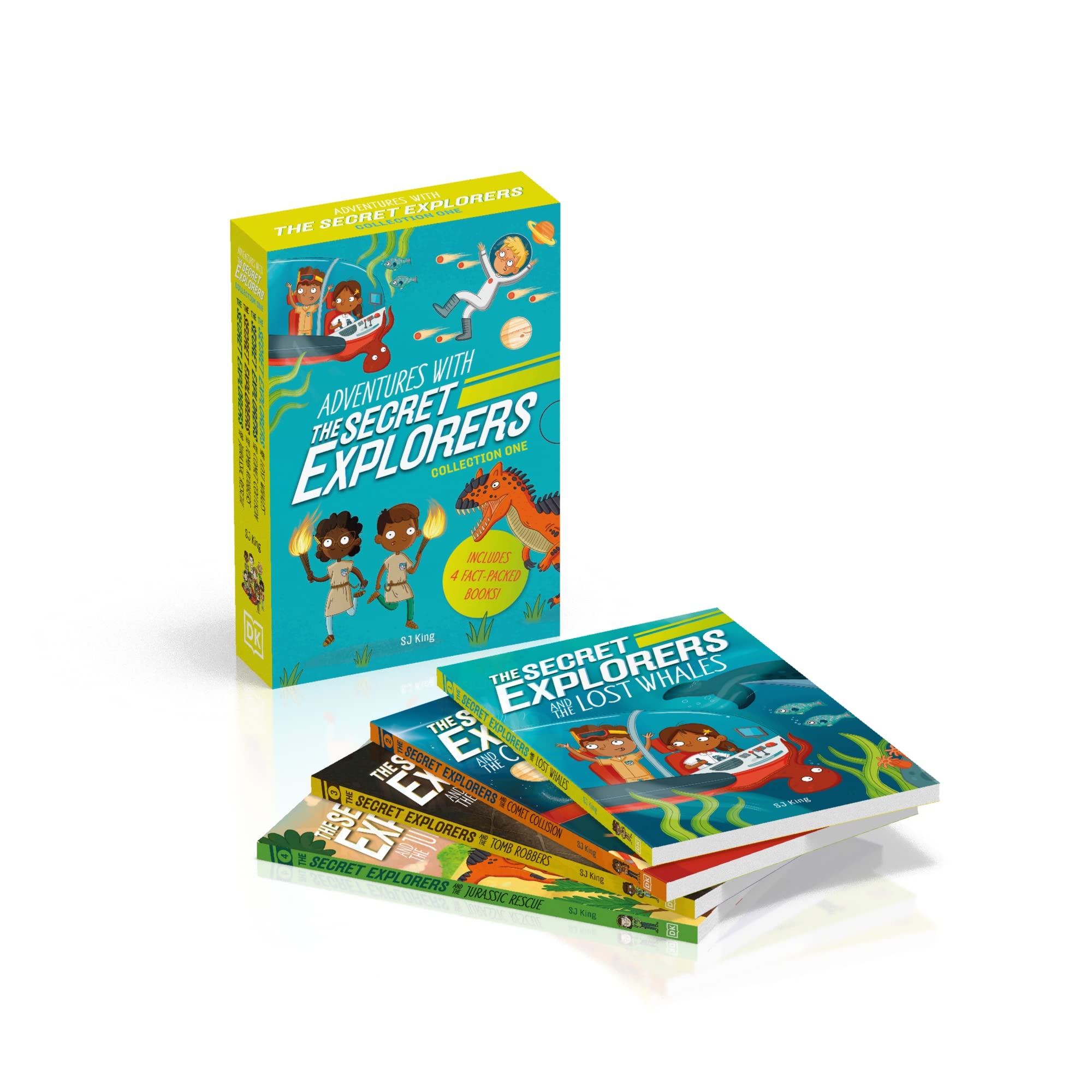 Adventures with The Secret Explorers: Collection One: 4-Book Box Set of Educational Fiction Chapter Books Books Novels & Short Stories
