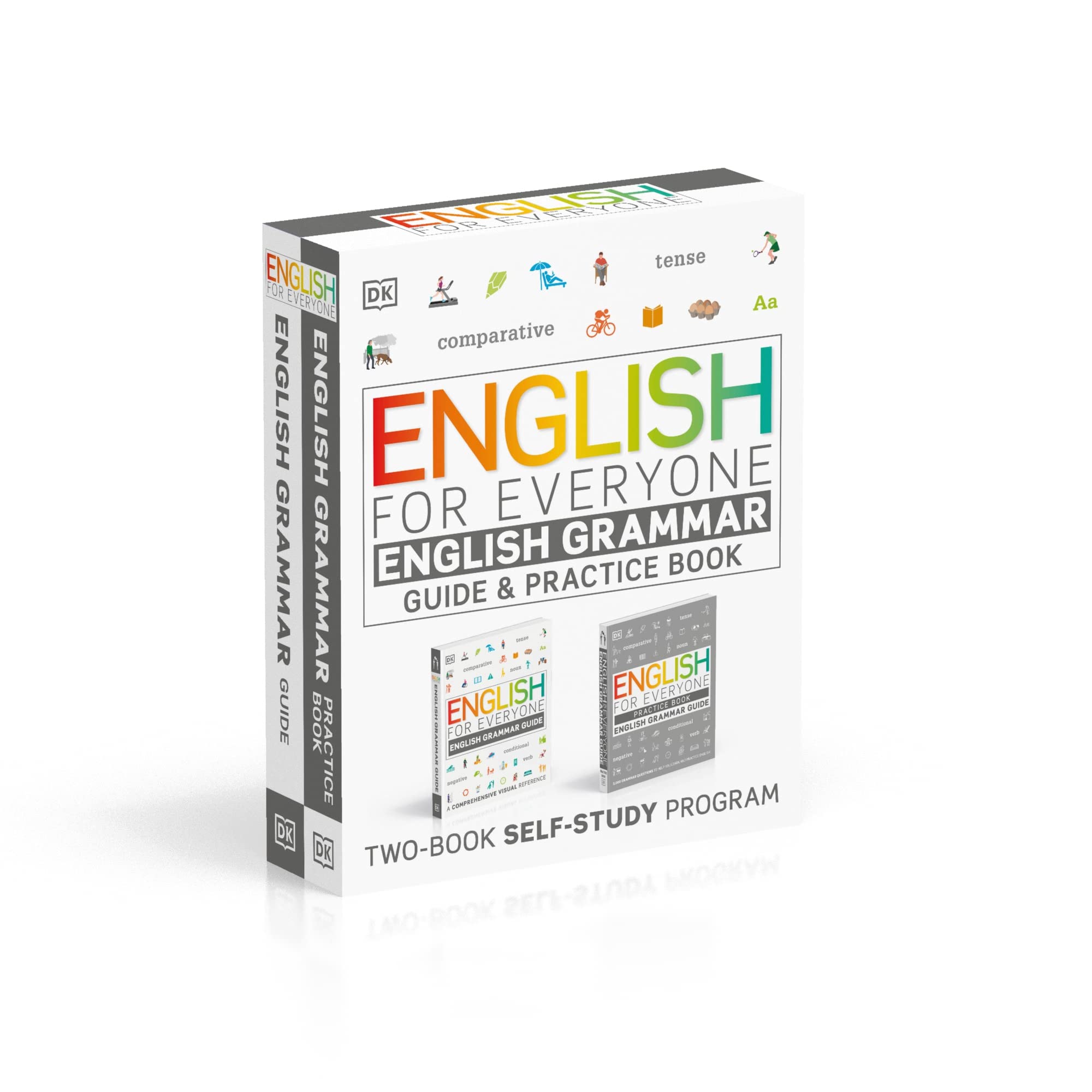 English for Everyone English Grammar Guide and Practice Book Grammar Box Set Foreign Languages ​​& Dictionaries