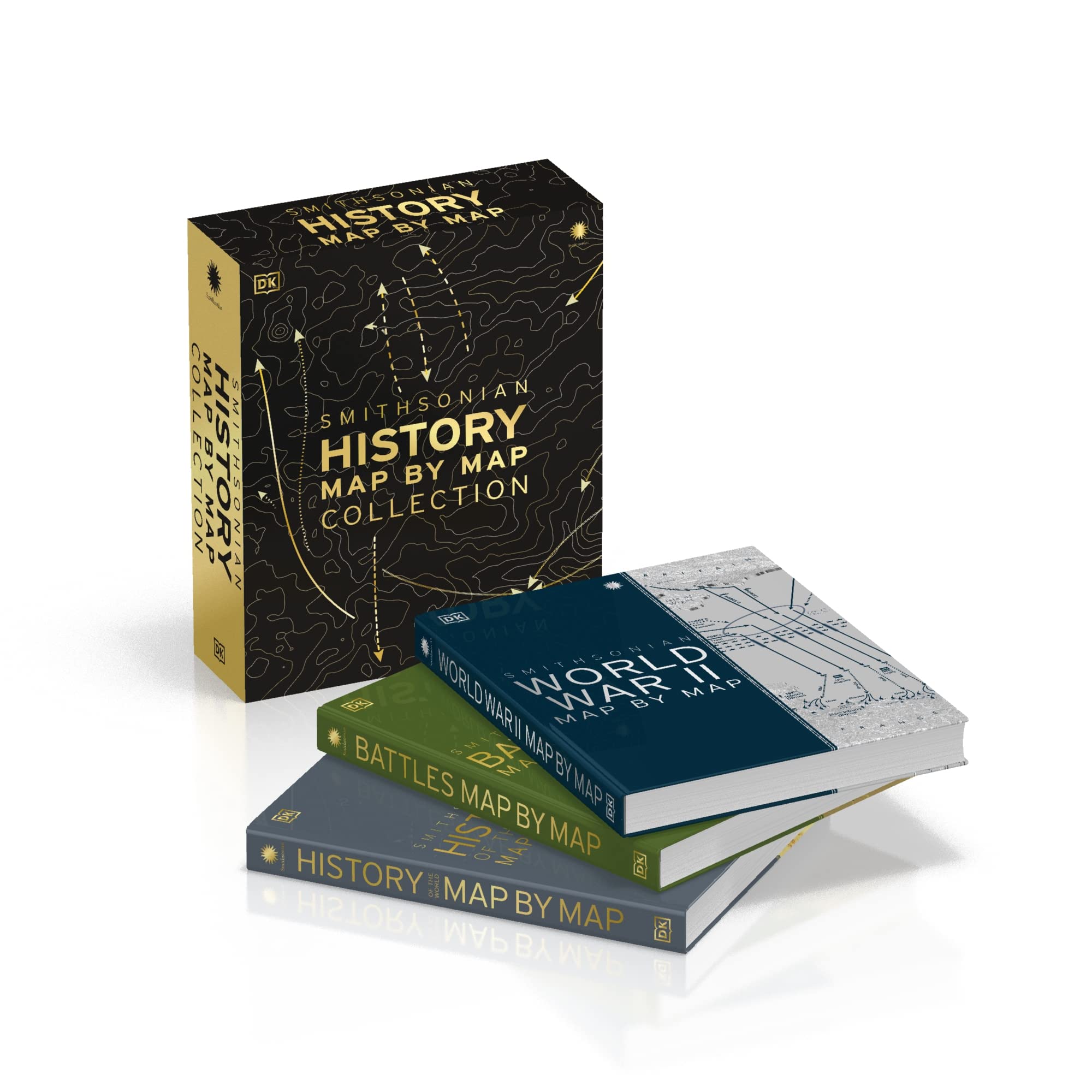 History Map by Map Collection: 3 Book Box Set: 3-Book Box Set - WWII, Battles, and World History Books Politics & History