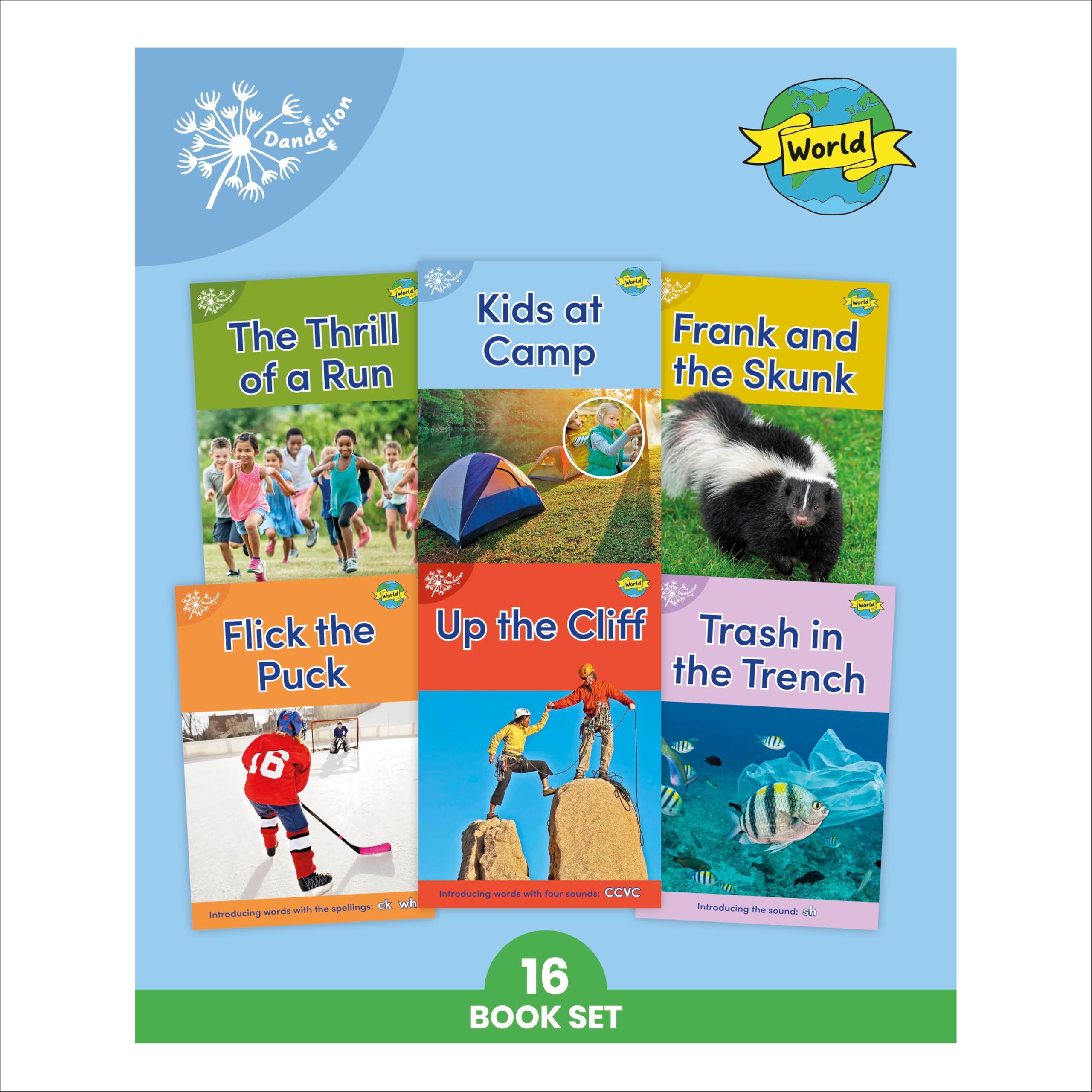 Phonic Books Dandelion World Stages 8-15 (Words with Four Sounds CVCC) (Phonic Books Beginner Decodable) Novels & Short Stories