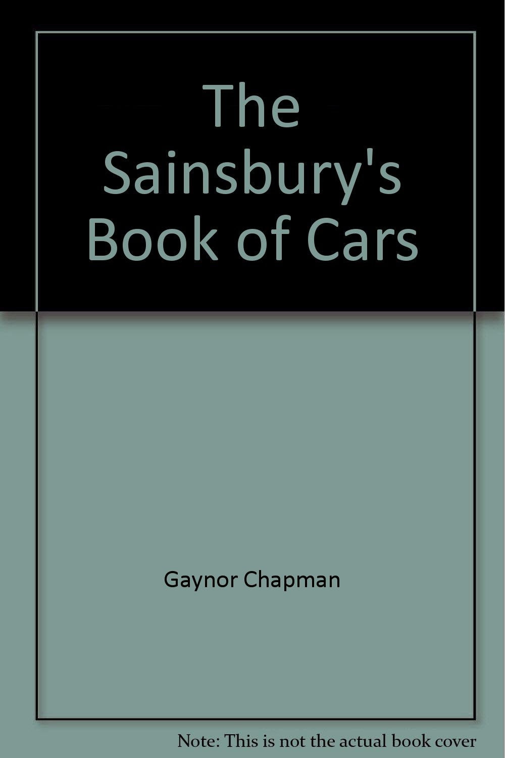 The Sainsbury's Book of Cars book