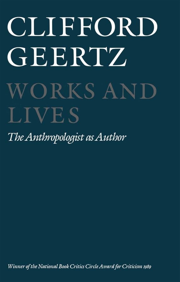 Works and Lives: The Anthropologist as Author Law