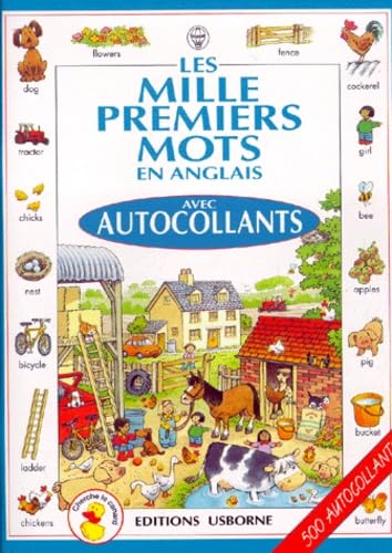 Les Mille Premiers Mots En Anglais Avec Autocollants Books