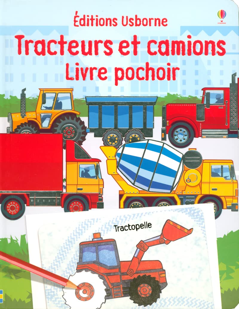 TRACTEURS ET CAMIONS - LIVRE POCHOIR book