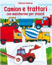 Pearcey, A: Camion e trattori. Con mascherine per stencil Tiptoi & Games