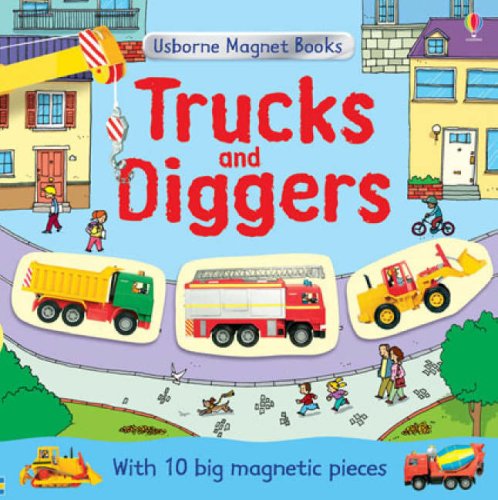 Trucks and Diggers (Usborne Magnet Books) Tiptoi & Games