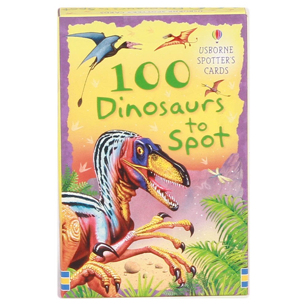 100 Dinosaurs to Spot Usborne Spotters Cards book