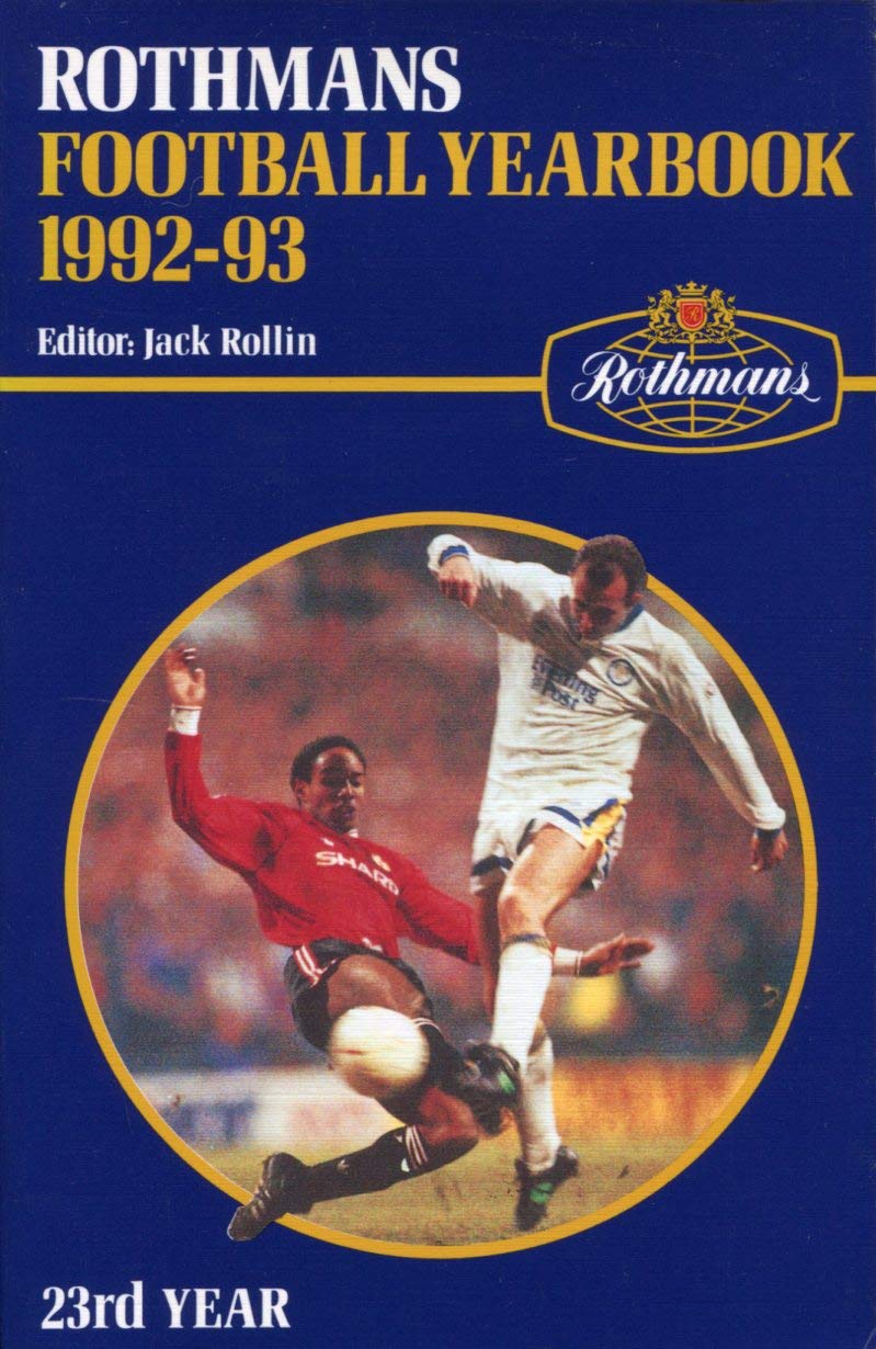 Rothman's Football Year Book 1992-93 book
