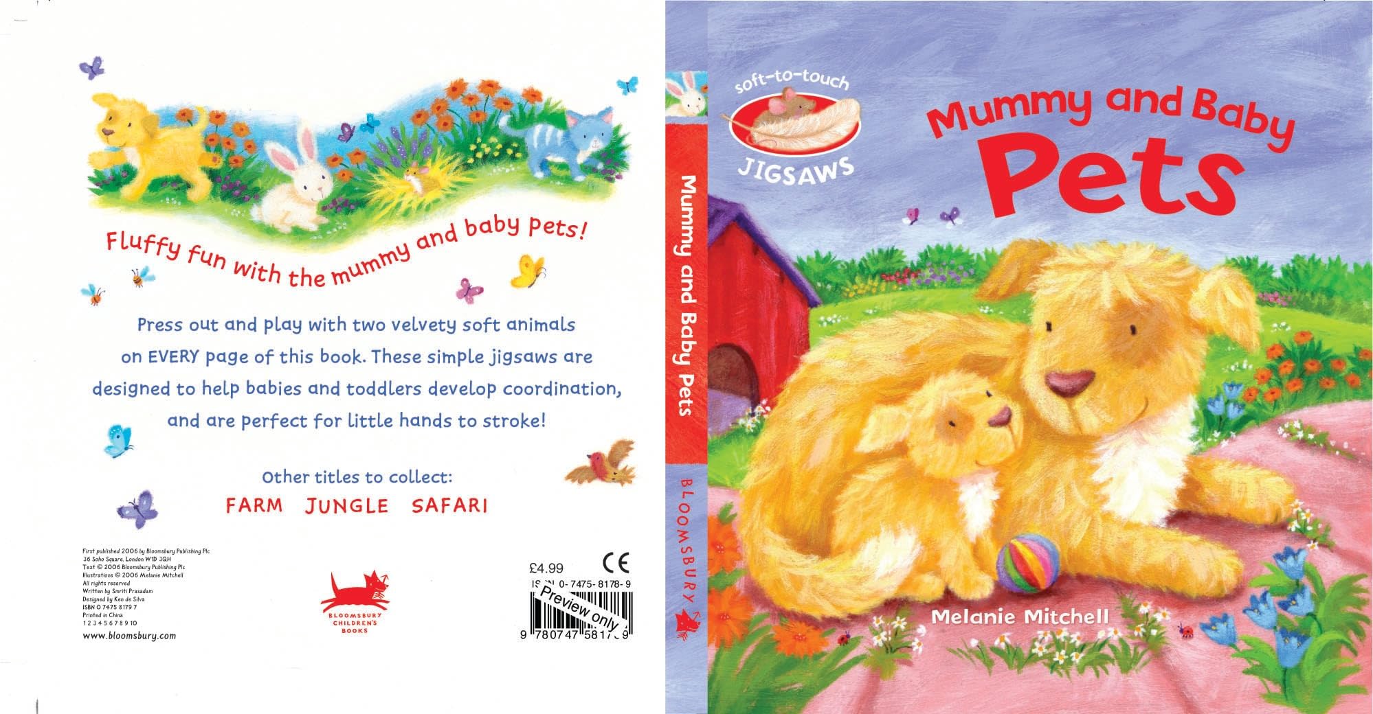 Mummy and Baby Pets: Soft-to-Touch-Jigsaws book