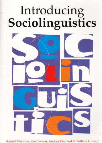 Introducing Sociolinguistics Social Sciences
