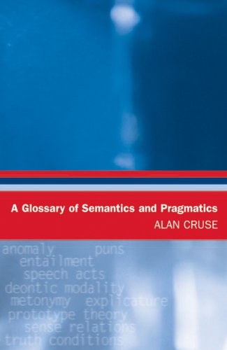 GLOSSARY OF SEMANTICS & PRAGMA (Glossaries in Linguistics) Social Sciences