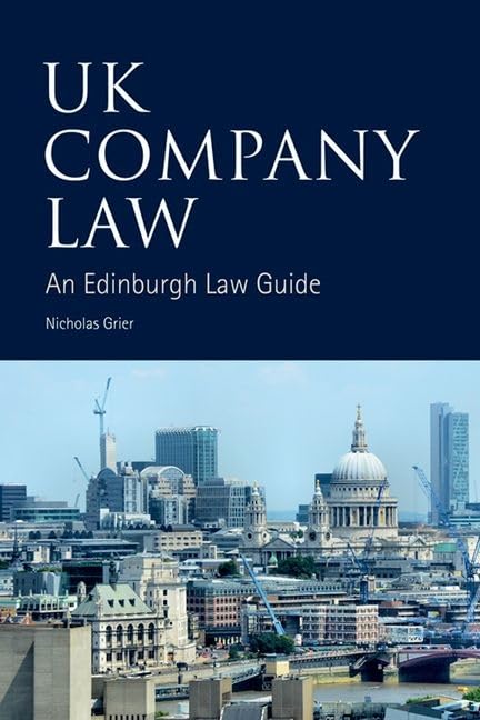 UK Company Law: An Edinburgh Law Guide book