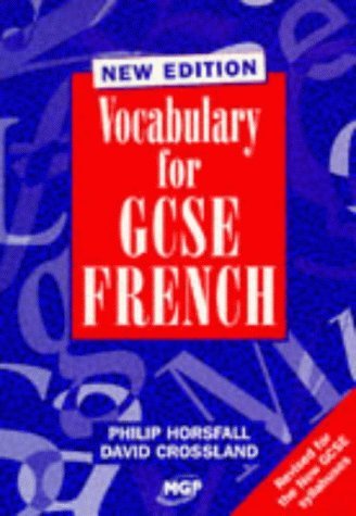 Vocabulary for GCSE French book