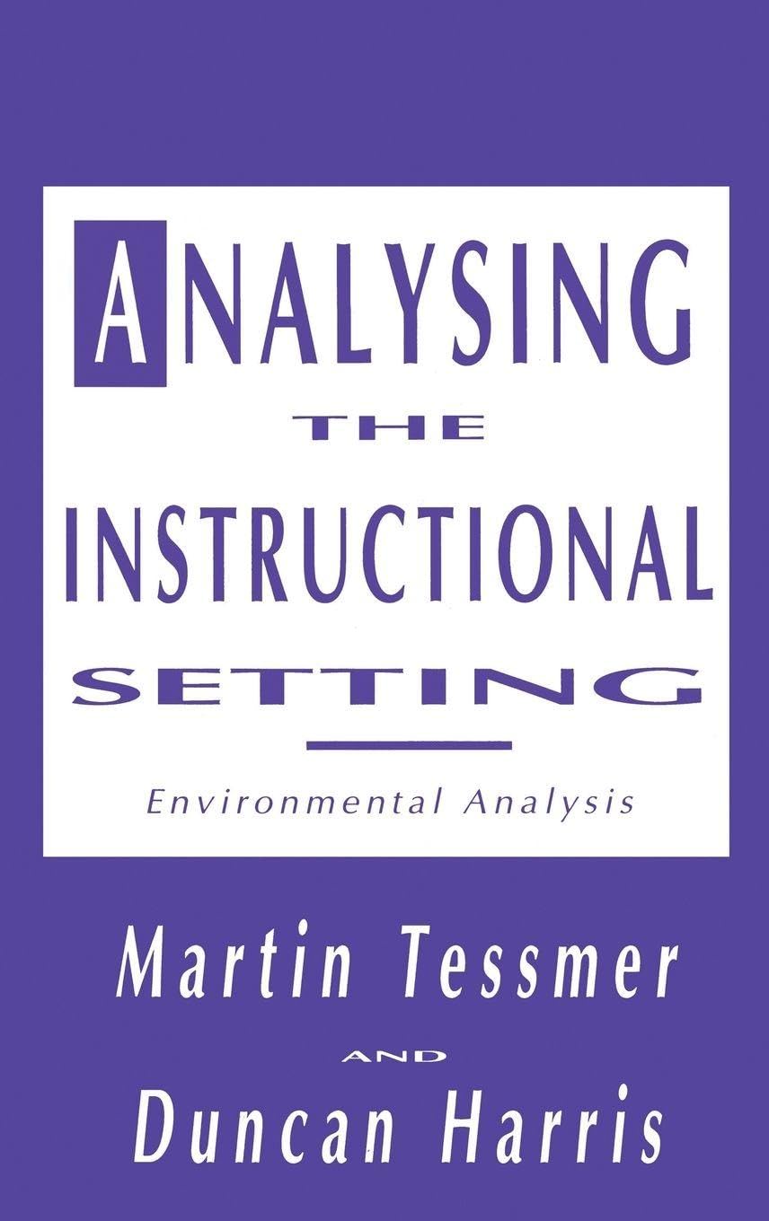 Analysing the Instructional Setting Business, Finance & Career