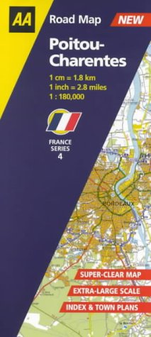 Poitou-Charentes (AA Road Map France Series) Leisure, Home & Garden