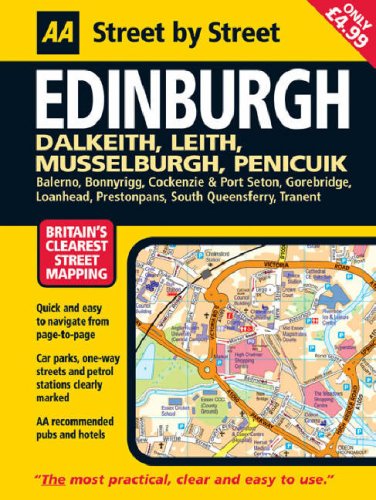 Aa Street by Street Edinburgh: Dalkeith, Leith, Musselburgh, Penicuik Leisure, Home & Garden