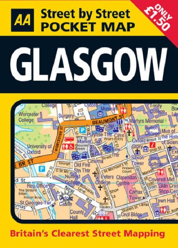 AA Street by Street Pocket Map Glasgow Maps & Plans
