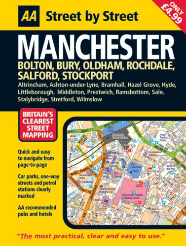 AA Street by Street Manchester: Bolton, Bury, Oldham, Rochdale, Salford, Stockport Leisure, Home & Garden