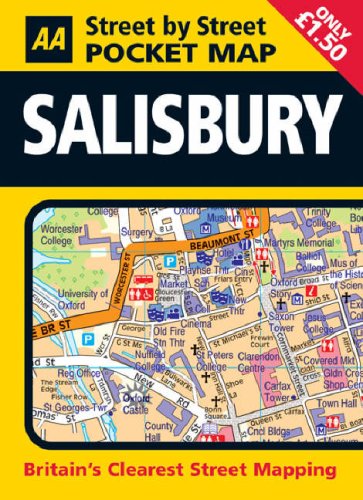Pocket Map Salisbury (AA Street by Street) Leisure, Home & Garden