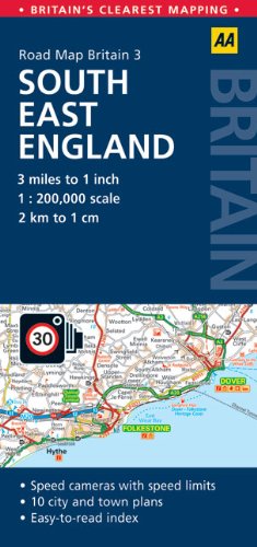 Aa Road Map Britain: South East England (Aa Road Map Britain Series) Leisure, Home & Garden