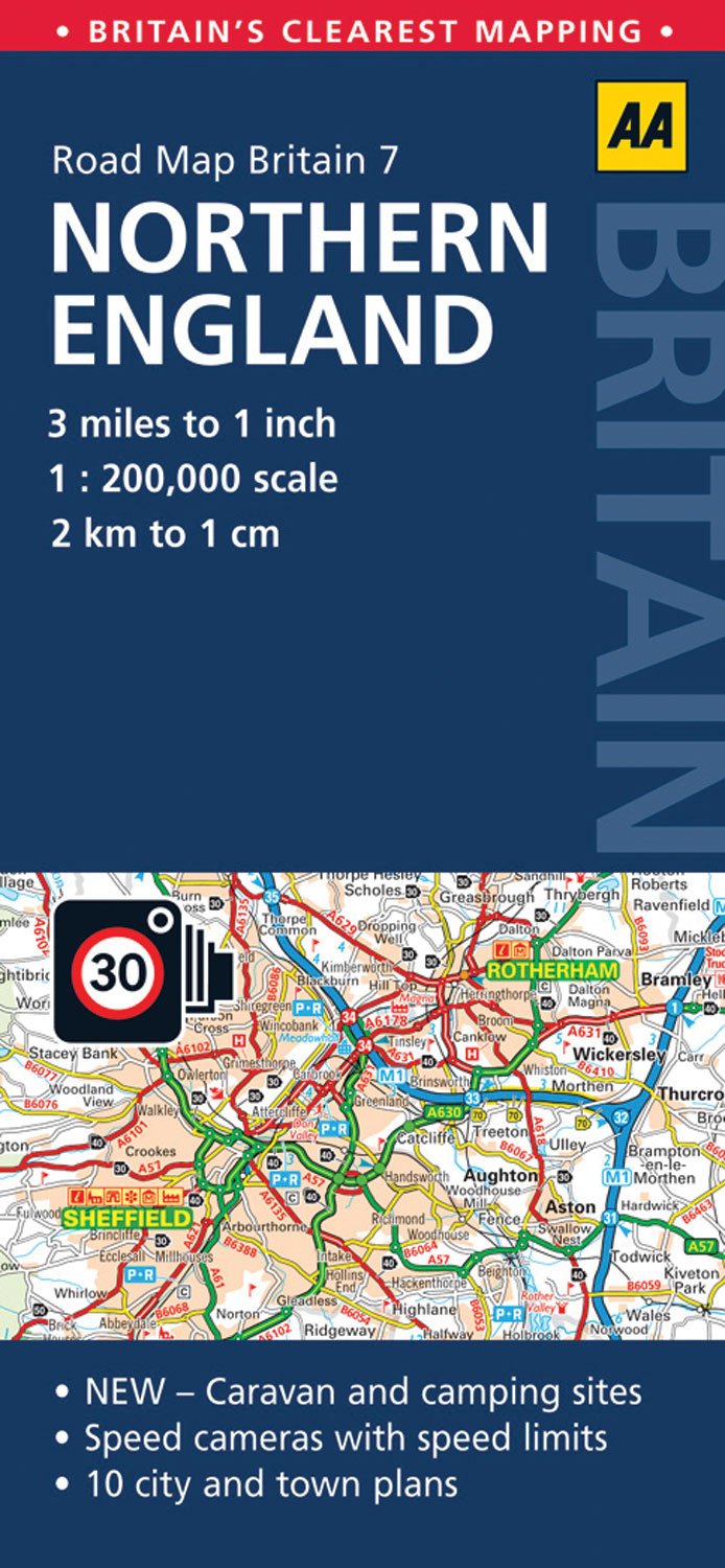 Aa Road Map Northern England (Aa Road Map Britain Series) Leisure, Home & Garden