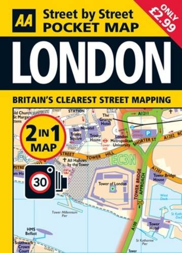 Aa 2 in 1 London Pocket Map: West End, City & South Bank Leisure, Home & Garden