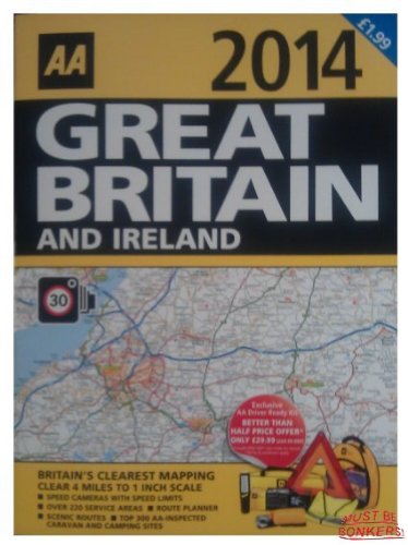 AA (Automobile Association) 2014 Road Atlas Great Britain and Ireland book