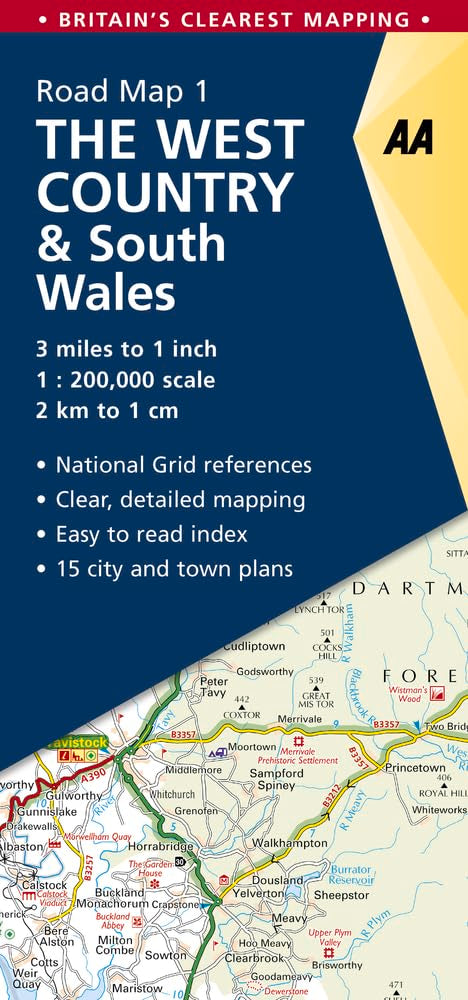 Road Map Britain 01. West Country & South Wales 1 : 200 000 book