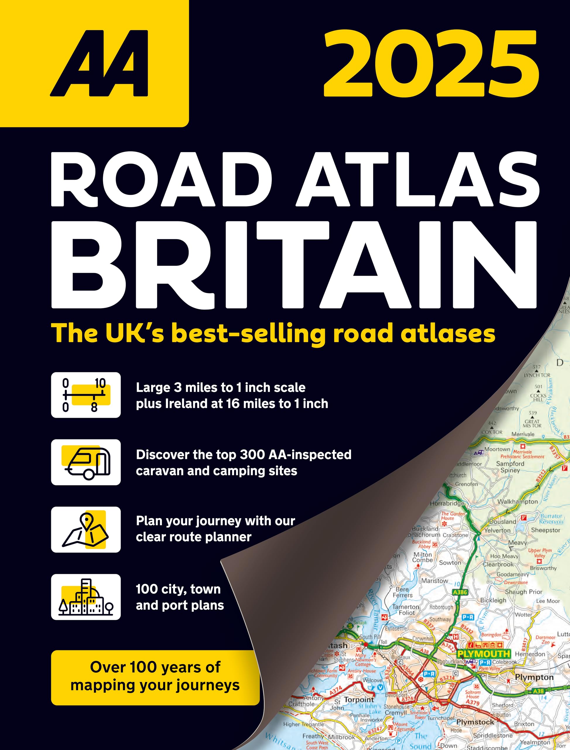 Road Atlas Britain 2025 (Aa Road Atlas) Leisure, Home & Garden